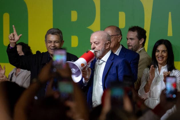 SaO PAULO, SP - 04.10.2026: 2026 ELECTIONS SP - President Luiz Inacio Lula da Silva gives a statement to the press after the results of the first round of the 2026 Elections, on Sunday night (04) in Sao Paulo, SP. x3025577x  RodileixMorais