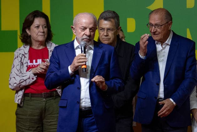 SaO PAULO, SP - 04.10.2026: 2026 ELECTIONS SP - President Luiz Inacio Lula da Silva gives a statement to the press after the results of the first round of the 2026 Elections, on Sunday night (04) in Sao Paulo, SP. x3025580x  RodileixMorais