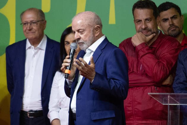SaO PAULO, SP - 04.10.2026: 2026 ELECTIONS SP - President Luiz Inacio Lula da Silva gives a statement to the press after the results of the first round of the 2026 Elections, on Sunday night (04) in Sao Paulo, SP. x3025586x  RodileixMorais