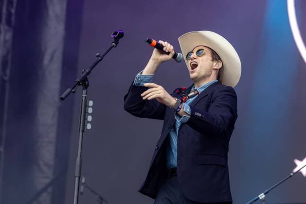 October 4, 2026, Austin, Texas, USA: A.J. JACKSON of Saint Motel during the Austin City Limits Music Festival at Zilker Park in Austin, Texas Austin USA  - ZUMAs135 20261004_zap_s135_117 Copyright: xDanielxDeSloverx