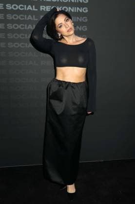 October 4, 2026, New York, New York, USA: Actor KRYSTA RODRIGUEZ seen during the red carpet arrivals at the World Premiere of The Social Reckoning held at the Regal Union Square Theater. New York USA  - ZUMAk03_ 20261004_zaf_k03_100 Copyright: xNancyxKaszermanx