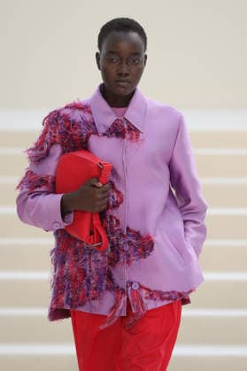 PFW - Akris Runway A model walks the runway during the Akris Womenswear Spring Summer 2027 show as part of Paris Fashion Week on October 04, 2026 in Paris, France. Photo by Alain-Gil Gonzalez ABACAPRESS.COM Paris France  Copyright: xGonzalezxAlain-Gil ABACAx