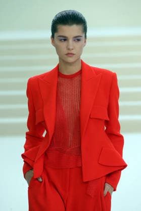 PFW - Akris Runway A model walks the runway during the Akris Womenswear Spring Summer 2027 show as part of Paris Fashion Week on October 04, 2026 in Paris, France. Photo by Alain-Gil Gonzalez ABACAPRESS.COM Paris France  Copyright: xGonzalezxAlain-Gil ABACAx