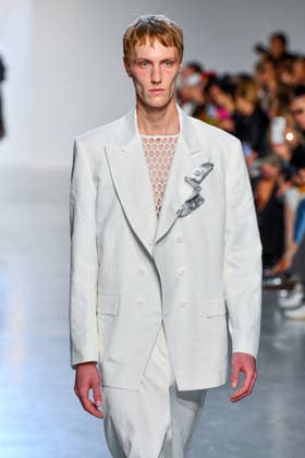 PFW - Niccolo Pasqualetti Runway A model walks the runway during the Niccolò Pasqualetti Womenswear Spring Summer 2027 show as part of Paris Fashion Week on October 04, 2026 in Paris, France. Photo by Shootpix ABACAPRESS.COM Paris France  Copyright: xShootpix ABACAx