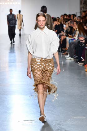 PFW - Niccolo Pasqualetti Runway A model walks the runway during the Niccolò Pasqualetti Womenswear Spring Summer 2027 show as part of Paris Fashion Week on October 04, 2026 in Paris, France. Photo by Shootpix ABACAPRESS.COM Paris France  Copyright: xShootpix ABACAx