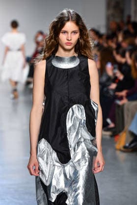 PFW - Niccolo Pasqualetti Runway A model walks the runway during the Niccolò Pasqualetti Womenswear Spring Summer 2027 show as part of Paris Fashion Week on October 04, 2026 in Paris, France. Photo by Shootpix ABACAPRESS.COM Paris France  Copyright: xShootpix ABACAx