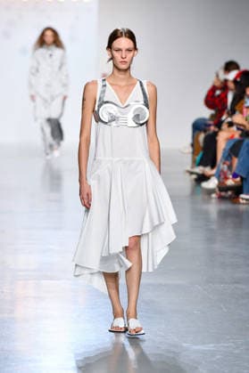 PFW - Niccolo Pasqualetti Runway A model walks the runway during the Niccolò Pasqualetti Womenswear Spring Summer 2027 show as part of Paris Fashion Week on October 04, 2026 in Paris, France. Photo by Shootpix ABACAPRESS.COM Paris France  Copyright: xShootpix ABACAx