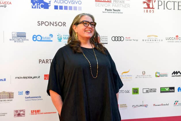 IPA89305466 - Lucca, October 4, 2026 Today is the last day of the Lucca Film Festival, which, as always, is full of surprises. At the Cinema Astra in Piazza del Giglio, the cast of the film PLUMP JACK, directed by American filmmaker Martin Guigui, is making an appearance. In the photo: Actress Melody Moore.  Copyright: xRobertoCappelloxfotografox xRobertoCappelloxfotografox IPA89305466