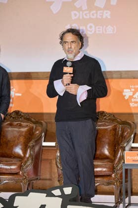 Director Alejandro Gonzalez Inarritu attends the press conference for his movie Digger at Roppongi Hills, Tokyo, Japan on October 5, 2026. The movie opens in Japan on October 9.  aflo_353465786