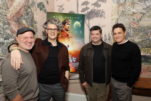 New York Tastemaker screening of Amazon MGM Studios™ project Hail Mary at The Whitby Hotel Screening Room Featuring: (L-R) Erik Davis ( Moderator, Fandang), James Ortiz (Rocky), Chris Miller (Director, Producer) and Phil Lord (Director, Producer) Where: New York, New York, United States When: 04 Oct 2026 Credit: Marion Curtis StarPix for Amazon MGM Studios INSTARimages EDITORIAL USE ONLY. NOT FOR USE BY NEWSPAPERS BASED IN THE UK. Copyright: xx instar56075199