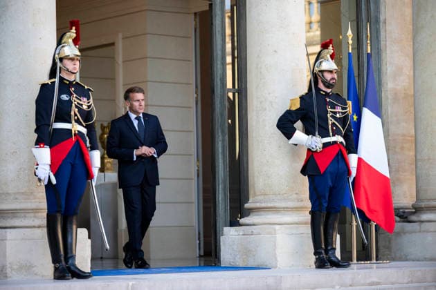 Emmanuel Macron Welcomes Benin President Romuald Wadagni - Paris French President Emmanuel Macron at the Elysee Palace in Paris on October 5, 2026. Photo by Eliot Blondet ABACAPRESS.COM Paris Ile-de-France France  Copyright: xBlondetxEliot ABACAx