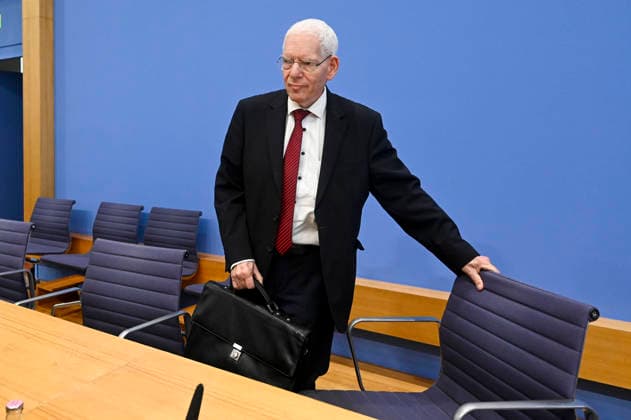 ABB BPK- Dr. Josef Schuster, Praesident des Zentralrats der Juden in Deutschlan Thema Vorstellung Entschieden gegen Antisemitismus Gutachten zum Gesetzentwurf zur Strafbarkeit der Leugnung des Existenzrechts Israels auf der BPK Bundespressekonferenz in Berlin am 01.10.2026 Berlin Deutschland