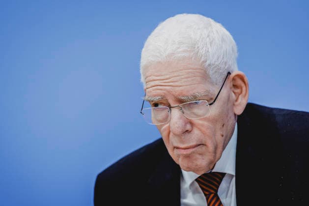 Josef Schuster, Praesident des Zentralrates der Juden in Deutschland, aufgenommen im Rahmen der Pressekonferenz zum Thema Entschieden gegen Antisemitismus: Gutachten zum Gesetzentwurf zur Strafbarkeit der Leugnung des Existenzrechts Israels in Berlin, 05.10.2026. Berlin Deutschland Copyright: xFlorianxGaertnerx