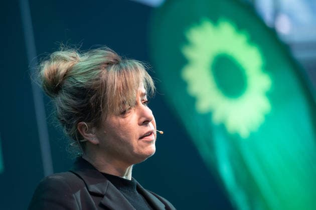 Mona NEUBAUR will ihre Partei als Spitzenkandidatin in die Landtagswahl 2027 in NRW fuehren, bei ihrer Rede Mona NEUBAUR, Buendnis 90 die Gruenen, Ministerin fuer Wirtschaft, Industrie, Klimaschutz und Energie, stellv. Ministerpraesidentin des Landes Nordrhein-Westfalen. Pressekonferenz von Buendnis 90 die Gruenen zur Aufstellung fuer die Landtagswahl 2027 in NRW, 05.10.2026,