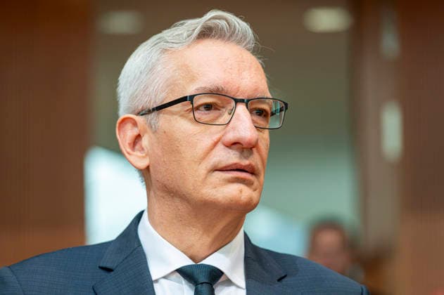Martin Jäger - Anhörung der Nachrichtendienste EUR, Deutschland, Berlin, 05.10.2026: Martin Jäger, Präsident des Bundesnachrichtendienstes. Anhörung der Präsidenten der Nachrichtendienste des Bundes. Das Parlamentarische Kontrollgremium kontrolliert die nachrichtendienstliche Tätigkeit des Bundes.
