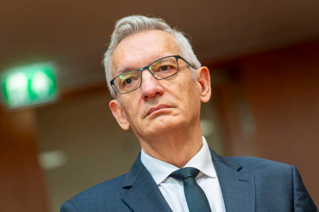 Martin Jäger - Anhörung der Nachrichtendienste EUR, Deutschland, Berlin, 05.10.2026: Martin Jäger, Präsident des Bundesnachrichtendienstes. Anhörung der Präsidenten der Nachrichtendienste des Bundes. Das Parlamentarische Kontrollgremium kontrolliert die nachrichtendienstliche Tätigkeit des Bundes.