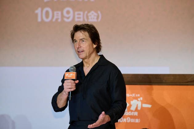 Tom Cruise attends the press conference for his movie Digger at Roppongi Hills, Tokyo, Japan on October 5, 2026. The movie opens in Japan on October 9.  aflo_353483247