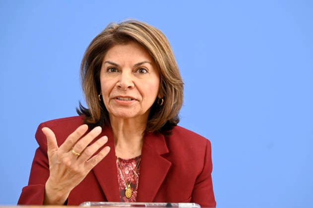 ABB BPK- Laura Chinchilla Miranda, Staatspraesidentin a.D. Costa Rica und Co-Vorsitzende der ENSK Thema Vorstellung Vorstellung Entwicklungspolitische Nord-Sued-Kommission (ENSK) Pressekonferenz zu Zusammensetzung prioritären Themen der Entwicklungspolitischen Nord-Süd-Kommission auf der BPK Bundespressekonferenz in Berlin am 05.10.2026 Berlin Deutschland