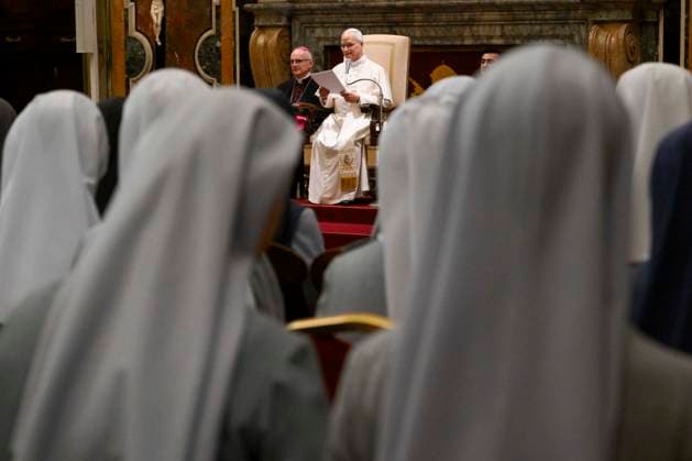 ITALY - PRIVATE AUDIENCE - VATICAN-2026 10 5 Italy, Rome, Vatican, 2026 10 5 Pope Leo XIV receives Priests and Religious Sisters from Korea Residing in Rome in a private audience in The Vatican . EDITORIAL USE ONLY - NO BOOKS Copyright: xVATICANxMEDIA xCatholicxPressxPhotox