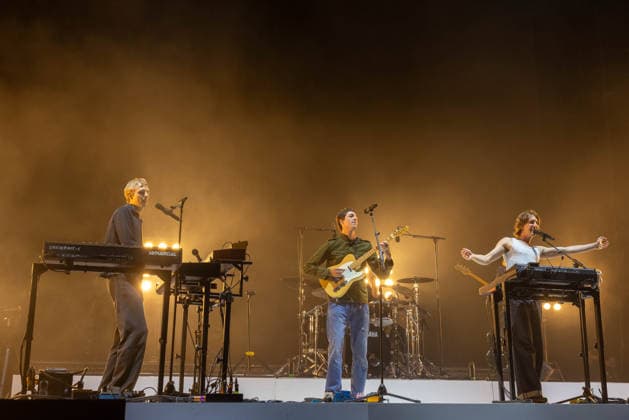 October 4, 2026, Austin, Texas, USA: LOUIE SWAN, JULES CROMMELIN and PATRICK HETHERINGTON of Australian rock band Parcels during the Austin City Limits Music Festival at Zilker Park in Austin, Texas Austin USA  - ZUMAs135 20261004_zap_s135_200 Copyright: xDanielxDeSloverx