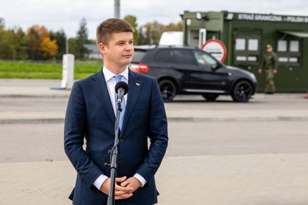 Martyno Katelyno ir Marcino Kierwinskio susutikimas Budzisko pasienio kontroles punkte.2026-10-05, Budzisko Copyright: xTeodorasxBiliÅ«nas BNSx