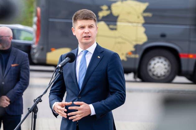 Martyno Katelyno ir Marcino Kierwinskio susutikimas Budzisko pasienio kontroles punkte.2026-10-05, Budzisko Copyright: xTeodorasxBiliÅ«nas BNSx