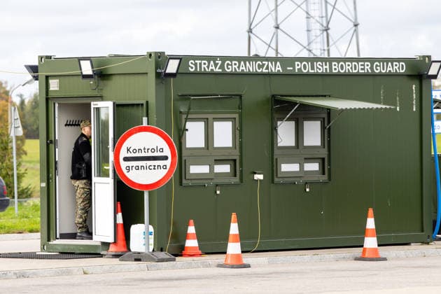 Martyno Katelyno ir Marcino Kierwinskio susutikimas Budzisko pasienio kontroles punkte.2026-10-05, Budzisko Copyright: xTeodorasxBiliÅ«nas BNSx