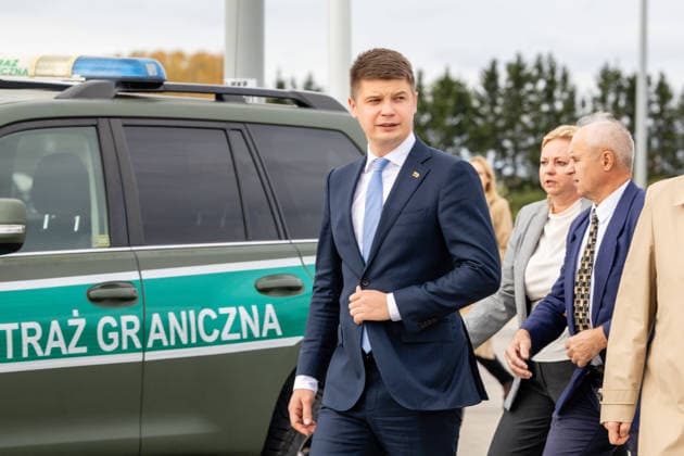 Martyno Katelyno ir Marcino Kierwinskio susutikimas Budzisko pasienio kontroles punkte.2026-10-05, Budzisko Copyright: xTeodorasxBiliÅ«nas BNSx