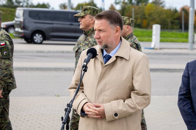 Martyno Katelyno ir Marcino Kierwinskio susutikimas Budzisko pasienio kontroles punkte.2026-10-05, Budzisko Copyright: xTeodorasxBiliÅ«nas BNSx