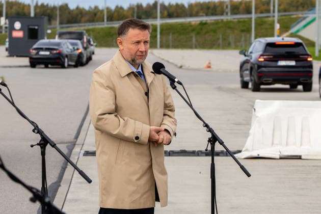 Martyno Katelyno ir Marcino Kierwinskio susutikimas Budzisko pasienio kontroles punkte.2026-10-05, Budzisko Copyright: xTeodorasxBiliÅ«nas BNSx