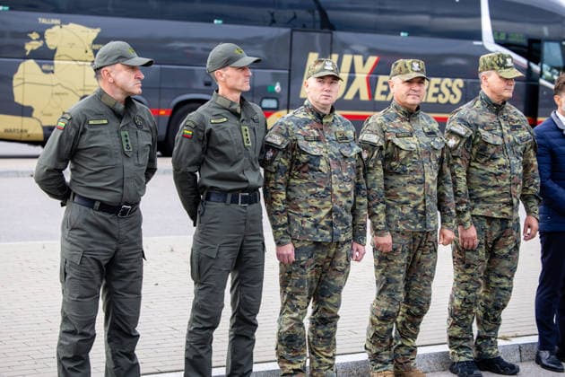 Martyno Katelyno ir Marcino Kierwinskio susutikimas Budzisko pasienio kontroles punkte.2026-10-05, Budzisko Copyright: xTeodorasxBiliÅ«nas BNSx