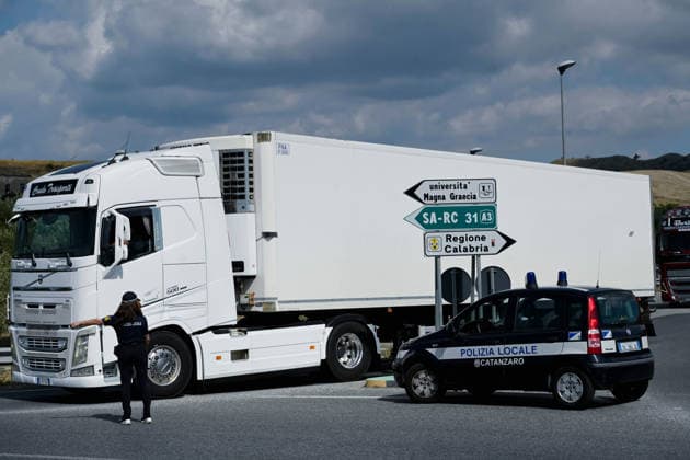 October 5, 2026, Catanzaro, Catanzaro, Italy: A group of truck drivers, traders and representatives of the agricultural sector protested against the high cost of living and fuel at the headquarters of the Regional Citadel in Catanzaro, 05 10 2026 Catanzaro Italy  - ZUMAa289 20261005_zia_a289_052 Copyright: xValeriaxFerrarox xAgfx