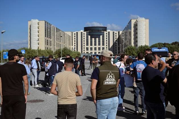 October 5, 2026, Catanzaro, Catanzaro, Italy: A group of truck drivers, traders and representatives of the agricultural sector protested against the high cost of living and fuel at the headquarters of the Regional Citadel in Catanzaro, 05 10 2026 Catanzaro Italy  - ZUMAa289 20261005_zia_a289_062 Copyright: xValeriaxFerrarox xAgfx