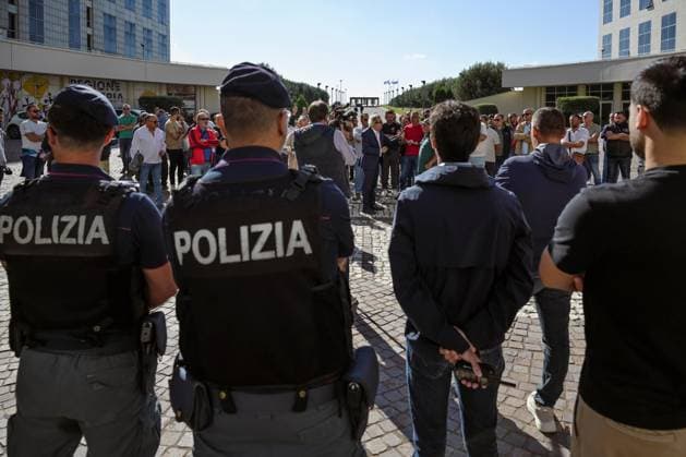 October 5, 2026, Catanzaro, Catanzaro, Italy: A group of truck drivers, traders and representatives of the agricultural sector protested against the high cost of living and fuel at the headquarters of the Regional Citadel in Catanzaro, 05 10 2026 Catanzaro Italy  - ZUMAa289 20261005_zia_a289_066 Copyright: xValeriaxFerrarox xAgfx