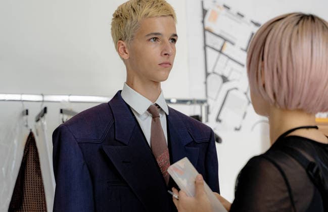 Paris Fashion Week Women s Wear SPRING SUMMER 2027 Collection by ENFANTS RICHES DEPRIMES Backstage October 5, 2026, photography by Sylvie Lefort, MAXPPP 05 10 2026 @Sylvie Lefort Photography MAXPPP 10 05 26 Models showcase designs from the ENFANTS RICHES DEPRIMES Women’s SPRING SUMMER 2027 collection BACKSTAGE during Paris Fashion Week, in Paris, France, October 5, 2026. The presentation of the women’s collections ran from September 28 to October 6, 26.  Copyright: xMAXPPPxsylviexlefortxphotographyx LFR202610051609 LFR202610051609