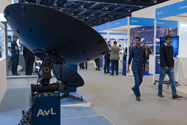 CABSAT 2026 exhibition in Dubai DUBAI, UNITED ARAB EMIRATES - OCTOBER 5: CABSAT 2026, the Middle East and Africa s largest digital broadcast, media, and satellite exhibition, is held at the Dubai Exhibition Centre (DEC) in Dubai, United Arab Emirates on October 5, 2026. Hassan al Raisi Anadolu Dubai United Arab Emirates. Editorial use only. Please get in touch for any other usage.  Copyright: x2026xAnadoluxHassanxalxRaisix