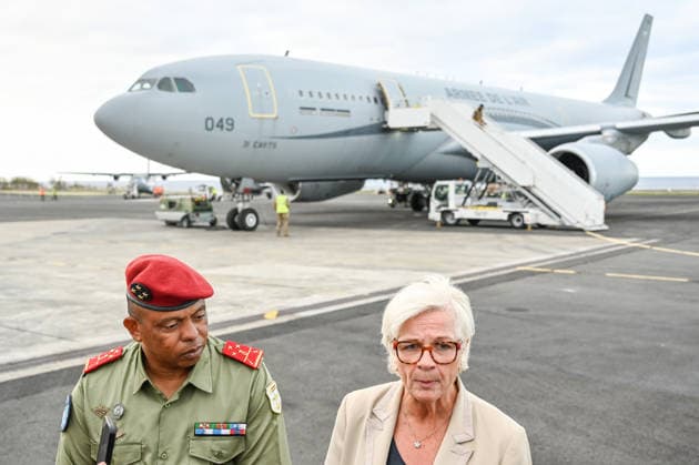 Catherine Vautrin visited Réunion on Monday as part of the Pegase 2026 mission at Air Base 181 at Roland Garros Airport in Sainte-Marie. the Minister of the Armed Forces and Veterans Affairs emphasized cooperation with countries in the region. She participated in an in-flight refueling of a Rafale from aboard a military Airbus. Catherine Vautrin visited Réunion on Monday as part of the Pegase 2026 mission. At Air Base 181 at Roland Garros Airport in Sainte Marie, the Minister of the Armed Forces and Veterans Affairs emphasized cooperation with countries in the region. She participated in an in-flight refueling of a Rafale from aboard a military Airbus. 460220 2026 10 05  Copyright: xPierrexMarchalx xAnakaoPressx xStarfacex STAR_460220_014