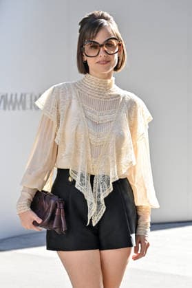 PFW Zimmermann Outside Arrivals Pauline Chalamet arriving at Zimmermann show during Paris Fashion Week, in Paris, France on 5 October 2026. Photo by Julien Reynaud APS-Medias ABACAPRESS.COM Paris France  Copyright: xReynaudxJulien APS-Medias ABACAx