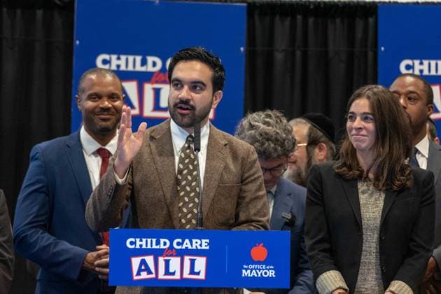 New York, NY- October 5: Mayor Zohran Kwame Mamdani makes an announcement to deliver Free Child Care to more Than 10,000 Low-Income Children October 5, 2026. Copyright: xCamaraxPorter AdMedia MediaPunchx