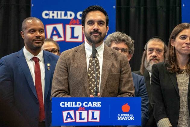 New York, NY- October 5: Mayor Zohran Kwame Mamdani makes an announcement to deliver Free Child Care to more Than 10,000 Low-Income Children October 5, 2026. Copyright: xCamaraxPorter AdMedia MediaPunchx
