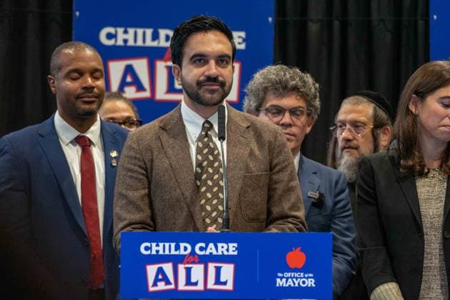 New York, NY- October 5: Mayor Zohran Kwame Mamdani makes an announcement to deliver Free Child Care to more Than 10,000 Low-Income Children October 5, 2026. Copyright: xCamaraxPorter AdMedia MediaPunchx