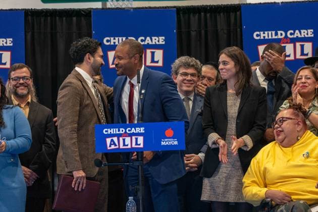 New York, NY- October 5: Mayor Zohran Kwame Mamdani makes an announcement to deliver Free Child Care to more Than 10,000 Low-Income Children October 5, 2026. Copyright: xCamaraxPorter AdMedia MediaPunchx