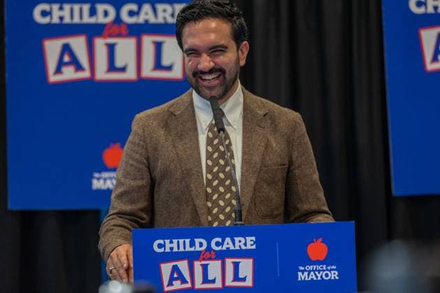 New York, NY- October 5: Mayor Zohran Kwame Mamdani makes an announcement to deliver Free Child Care to more Than 10,000 Low-Income Children October 5, 2026. Copyright: xCamaraxPorter AdMedia MediaPunchx