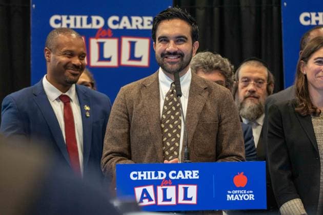 New York, NY- October 5: Mayor Zohran Kwame Mamdani makes an announcement to deliver Free Child Care to more Than 10,000 Low-Income Children October 5, 2026. Copyright: xCamaraxPorter AdMedia MediaPunchx