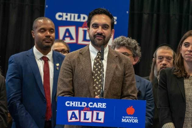 New York, NY- October 5: Mayor Zohran Kwame Mamdani makes an announcement to deliver Free Child Care to more Than 10,000 Low-Income Children October 5, 2026. Copyright: xCamaraxPorter AdMedia MediaPunchx