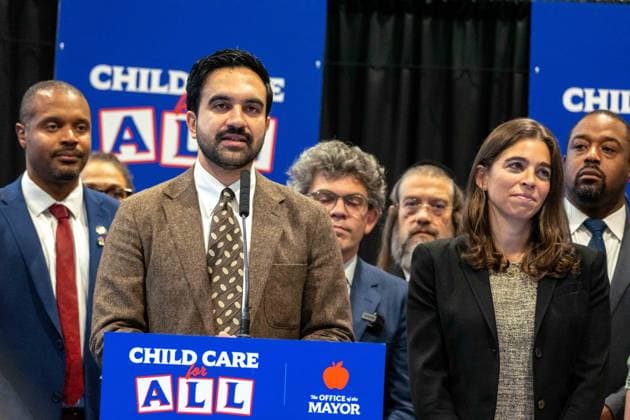 New York, NY- October 5: Mayor Zohran Kwame Mamdani makes an announcement to deliver Free Child Care to more Than 10,000 Low-Income Children October 5, 2026. Copyright: xCamaraxPorter AdMedia MediaPunchx