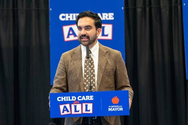 New York, NY- October 5: Mayor Zohran Kwame Mamdani makes an announcement to deliver Free Child Care to more Than 10,000 Low-Income Children October 5, 2026. Copyright: xCamaraxPorter AdMedia MediaPunchx