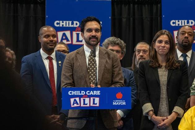 New York, NY- October 5: Mayor Zohran Kwame Mamdani makes an announcement to deliver Free Child Care to more Than 10,000 Low-Income Children October 5, 2026. Copyright: xCamaraxPorter AdMedia MediaPunchx