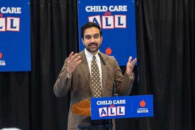 New York, NY- October 5: Mayor Zohran Kwame Mamdani makes an announcement to deliver Free Child Care to more Than 10,000 Low-Income Children October 5, 2026. Copyright: xCamaraxPorter AdMedia MediaPunchx