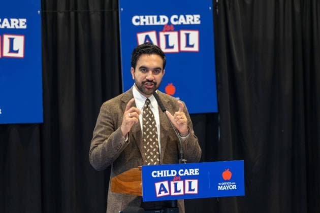 New York, NY- October 5: Mayor Zohran Kwame Mamdani makes an announcement to deliver Free Child Care to more Than 10,000 Low-Income Children October 5, 2026. Copyright: xCamaraxPorter AdMedia MediaPunchx